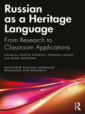 cover image of Russian as a Heritage Language